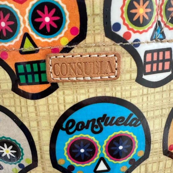 NWT! Consuela Sugar Skull Beige Tote Bag-Brand New! - Picture 2 of 6